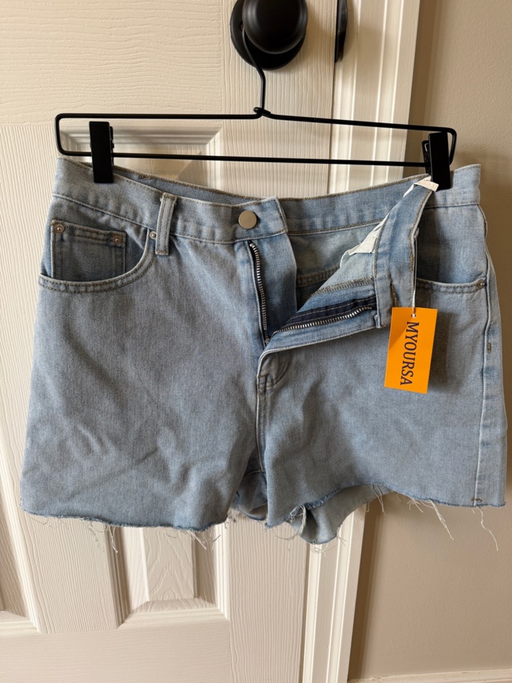 Light Blue Denim Women's Shorts